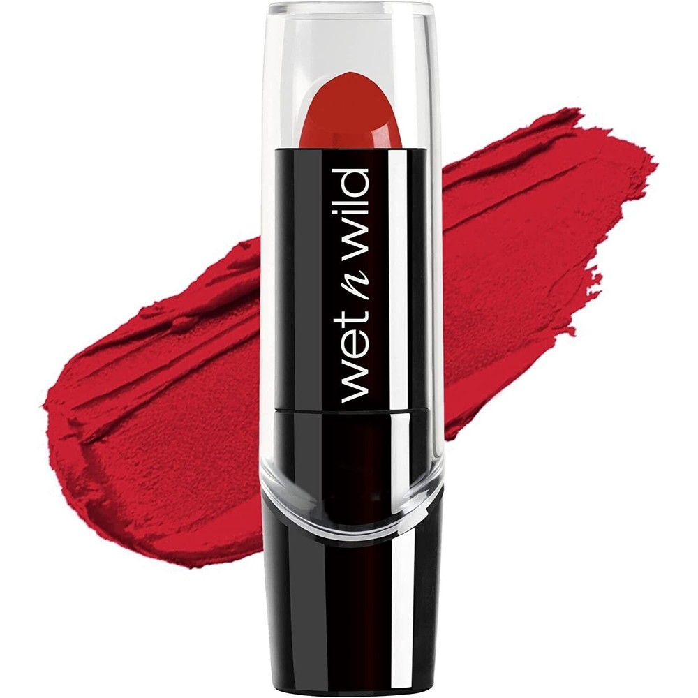 Wet n Wild Silk Finish Lipstick, Hot Red 540A, 0.13 oz